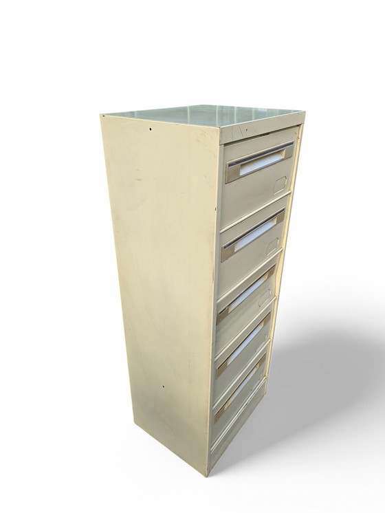Image 1 of 70'S Vintage Metallic Flap Cabinet
