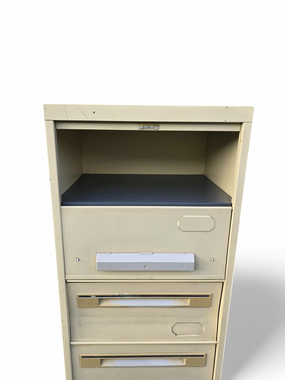 Image 1 of 70'S Vintage Metallic Flap Cabinet