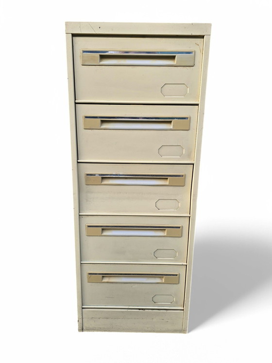 Image 1 of 70'S Vintage Metallic Flap Cabinet