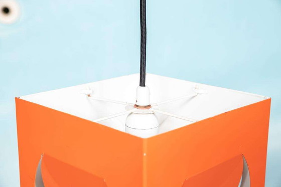 Image 1 of Space age Finnish design pendant lamp, 1960s Cube Stockmann Orno