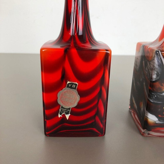 Image 1 of Coppia di vasi vintage pop art di Opaline Firenze, Italia 1970