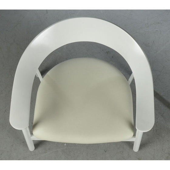 Image 1 of Vintage white armchair and ottoman by Henrik Bønnelycke for Nelo, 2003