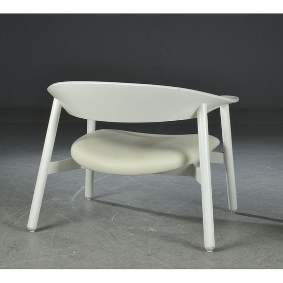 Image 1 of Vintage white armchair and ottoman by Henrik Bønnelycke for Nelo, 2003