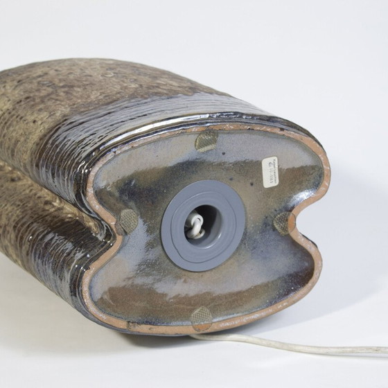 Image 1 of Vintage ceramic and enamel lamp by Kaiser Leuchten, Germany 1969