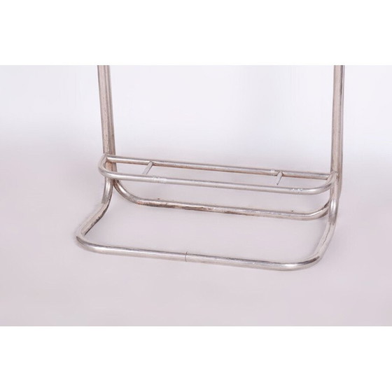 Image 1 of Parete da toeletta vintage Bauhaus in acciaio cromato, Repubblica Ceca 1930