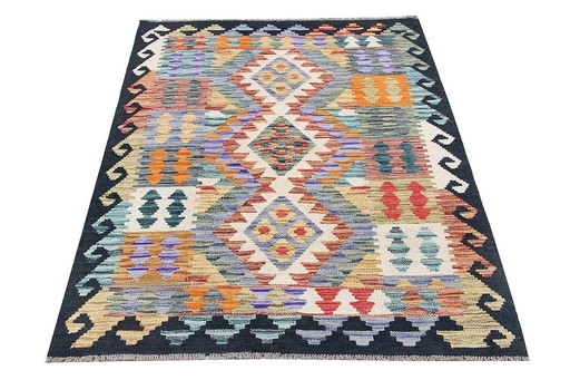 Hand-woven Afghan kilim - New - 149x103 Cm