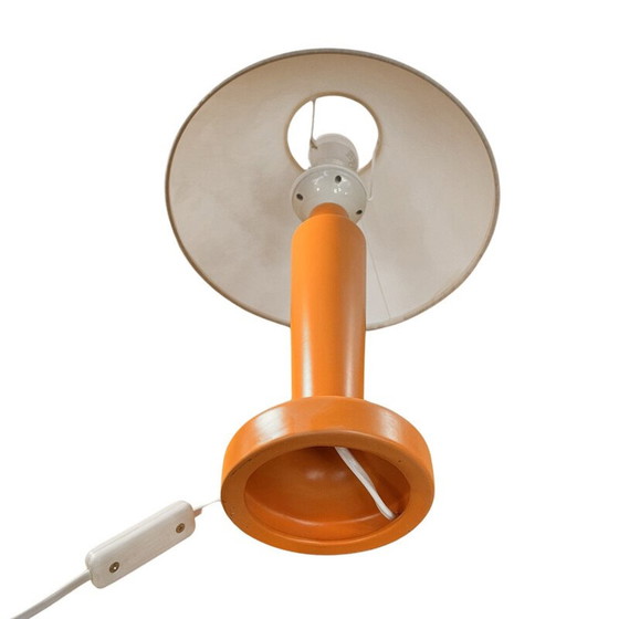 Image 1 of Vintage table lamp model BEA04 in ceramic and fabric for Lamperr, Poland 1990