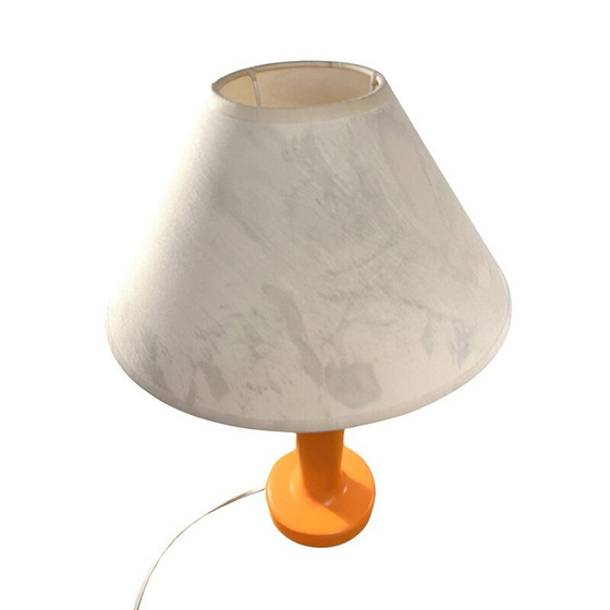 Image 1 of Vintage table lamp model BEA04 in ceramic and fabric for Lamperr, Poland 1990