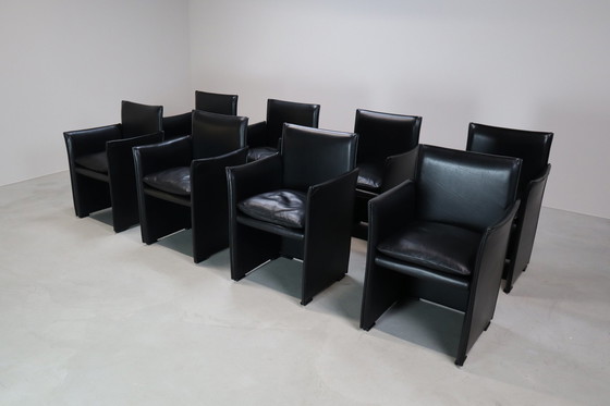 Image 1 of Set Of Eight Break 401 Armchairs By Mario Bellini For Cassina, 1976