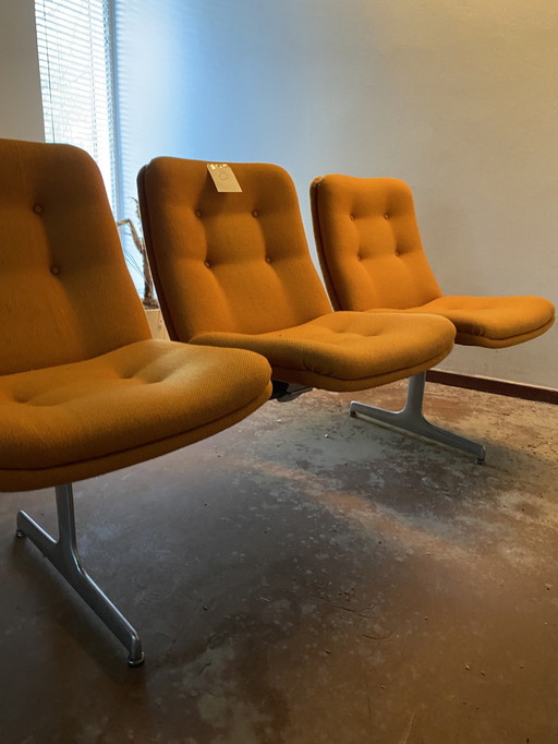 Vintage Artifort Waiting Room Bench Designer Geoffrey Harcourt