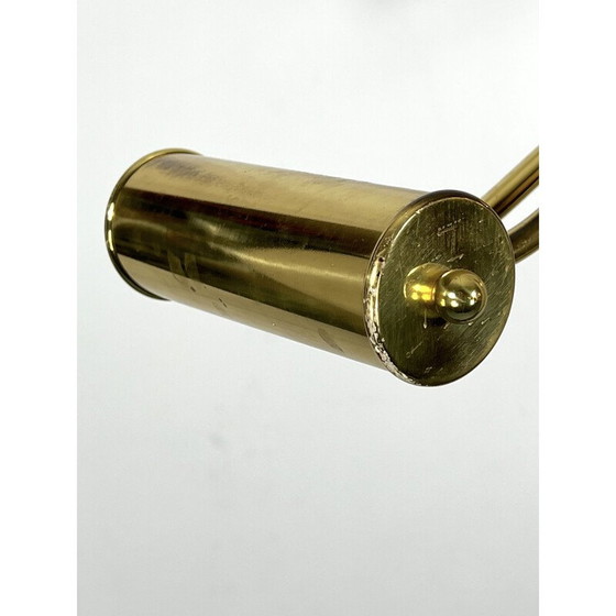 Image 1 of Adjustable vintage floor lamp in solid brass, Italy 1970