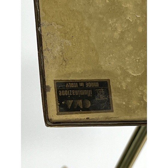 Image 1 of Adjustable vintage floor lamp in solid brass, Italy 1970