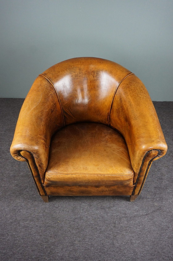 Image 1 of Fauteuil club en peau de mouton