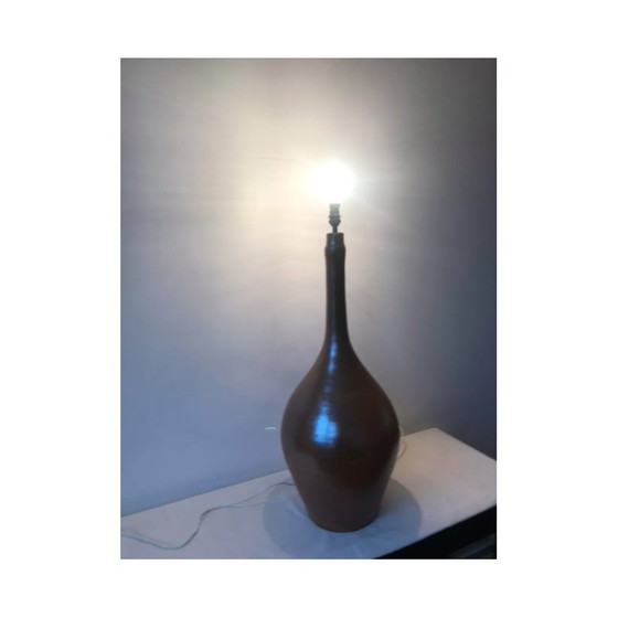 Image 1 of Vintage stoneware floor lamp, France