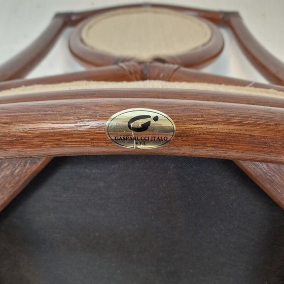 Image 1 of Set of 6 vintage bamboo dining chairs by Gasparucci Italo, 1970s