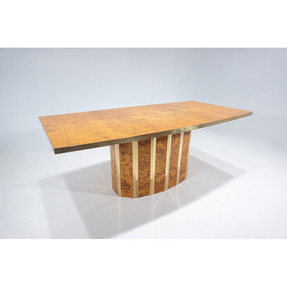 Image 1 of Mesa de comedor de mediados de siglo en madera de fresno, Italia