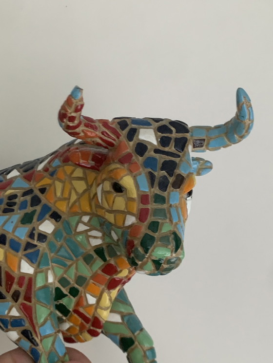 Image 1 of Ceramic sculpture bull, Gaudi style