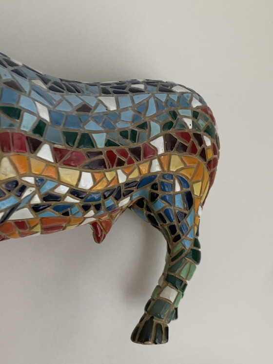 Image 1 of Ceramic sculpture bull, Gaudi style