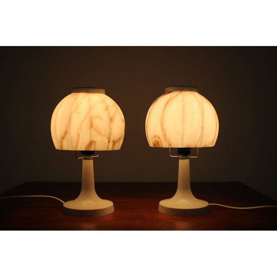 Image 1 of Coppia di lampade da tavolo vintage, Cecoslovacchia 1970