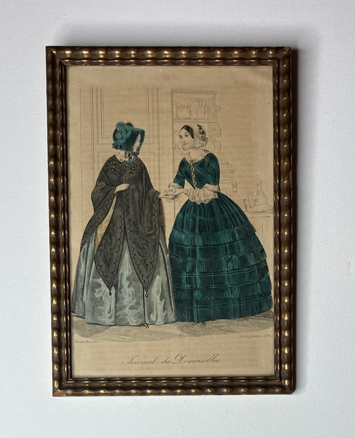 Print From Journal Des Damoiselles - 1844 - A. Jacquemin Lith