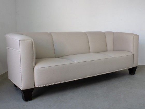 Image 1 of Wittmann Palais Stoclet Set Sofa, Armchair, Footstool Design Josef Hoffmann 1905
