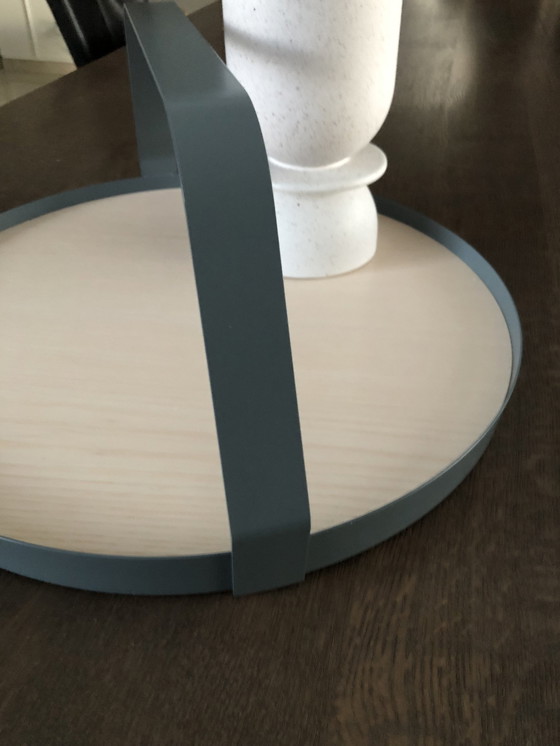 Image 1 of Design On Stock Waiter Tray Ø45 Cm Steelblue