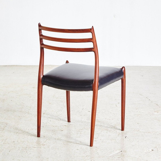 Image 1 of Set of 4 vintage Model 78 Dining Chairs by Niels O. Moller for J.L. Moller 1960s