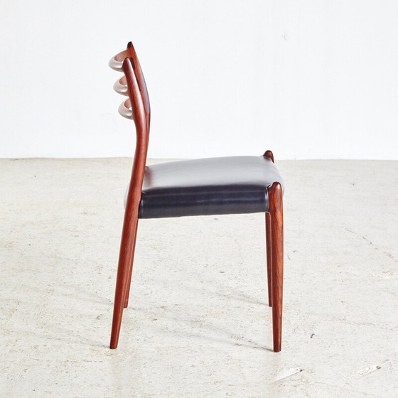 Image 1 of Set of 4 vintage Model 78 Dining Chairs by Niels O. Moller for J.L. Moller 1960s