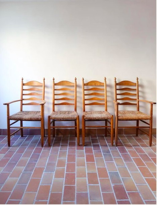 Set Of Provencal Armchairs And Chairs