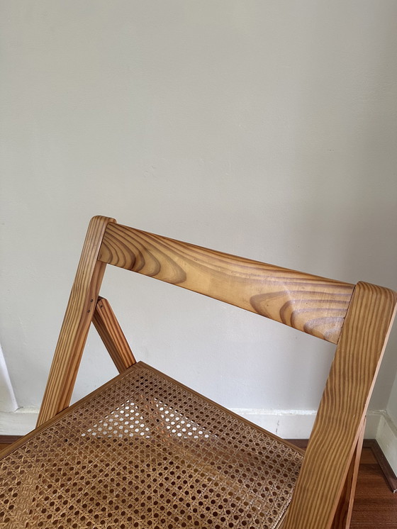 Image 1 of Chaise pliante vintage à sangles