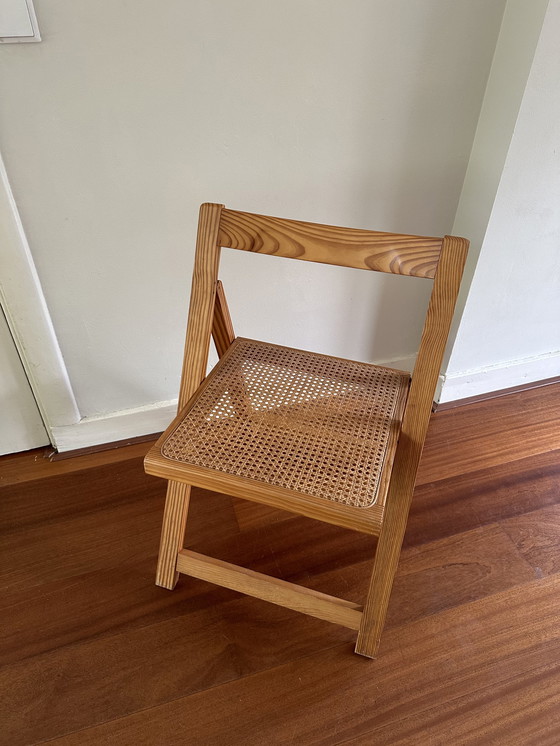 Image 1 of Chaise pliante vintage à sangles