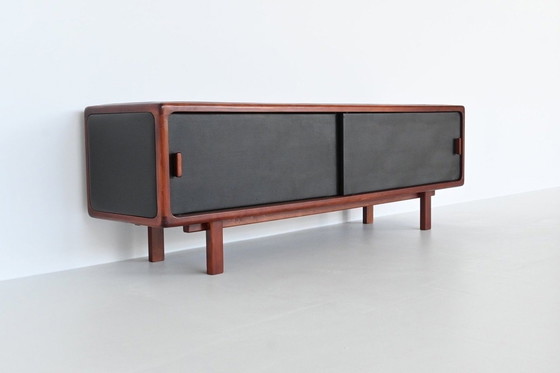 Image 1 of Sideboard | Credenza | Rosewood | Leather | Mid Century