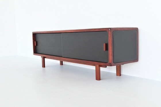 Image 1 of Sideboard | Credenza | Rosewood | Leather | Mid Century