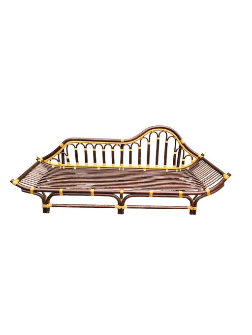 Rattan Bench Bed