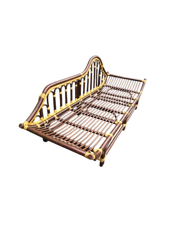 Image 1 of Rattan Bench Bed