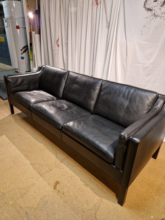 Image 1 of Fredericia 2213 Borge Mogensen 3 Seater Sofa Leather