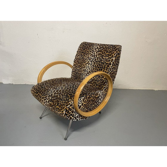 Image 1 of Poltrona vintage Milu in metallo e tessuto per Arketipo, Italia