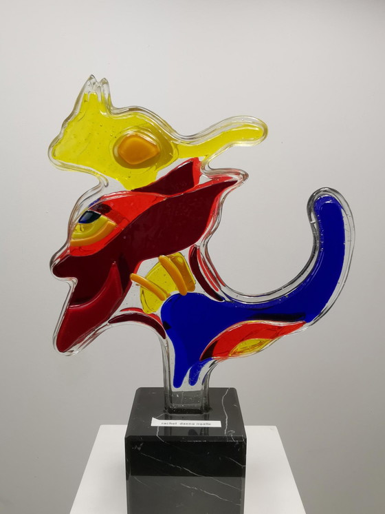 Image 1 of Objet abstrait en verre