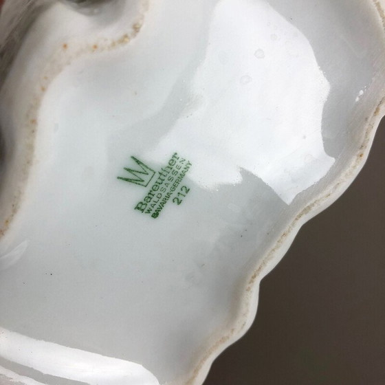 Image 1 of Vaso vintage in porcellana bianca op art per Bareuther, Germania 1970