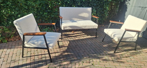 Image 1 of Sixties Dutch Design Armchairs And Sofa