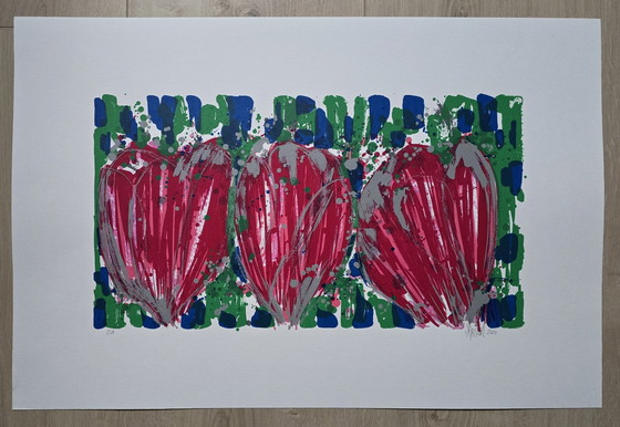 Image 1 of Ad van Hassel - Tulipes rouges