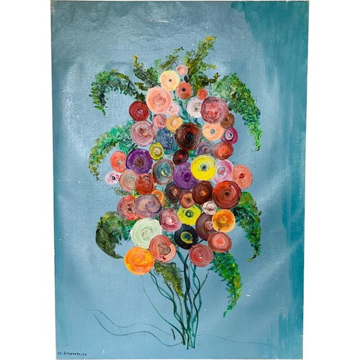 Cuadro vintage "Ramo de flores"