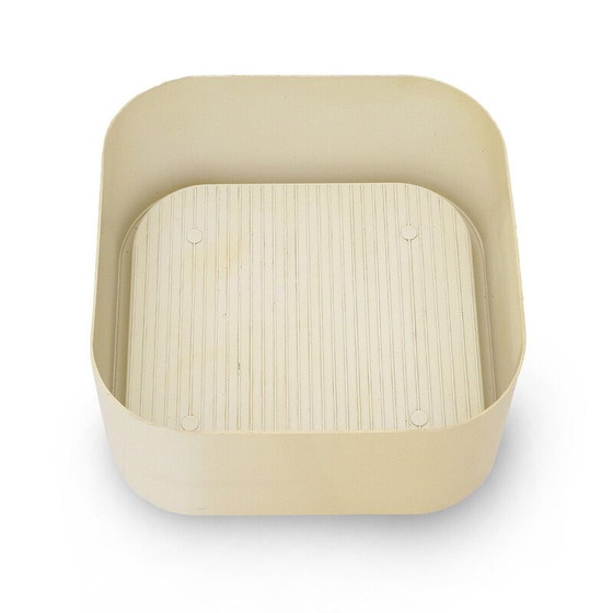 Image 1 of Fioriera vintage "Crescendo" in Abs bianco di Isao Hosoe per Bilumen, 1970