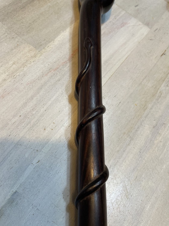 Image 1 of Hardwood Walking Stick With Clenched Fist