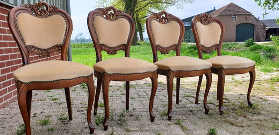 Image 1 of 4 Antique Horrix Baroque Dining Chairs