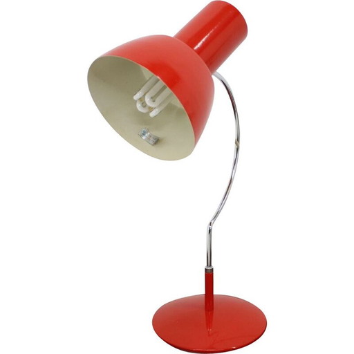 Lampada da tavolo rossa vintage Napako, 1960