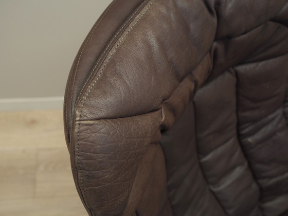 Image 1 of Leather Swivel Armchair, Danish Design, 1960S, Designer: H.W. Klein, Manufacture: Bramin