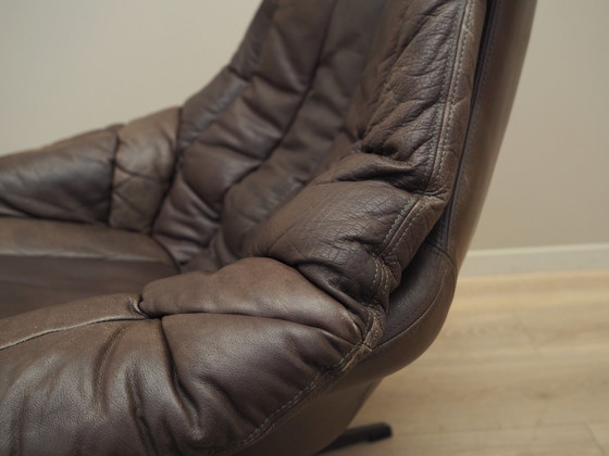 Image 1 of Leather Swivel Armchair, Danish Design, 1960S, Designer: H.W. Klein, Manufacture: Bramin