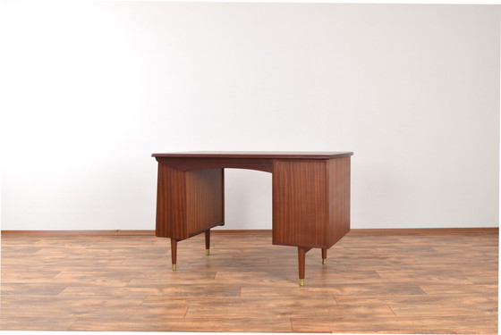 Image 1 of Mid-Century Norwegian Teak Desk Model 44 From Brødrene Jåtogs Møbelfabrikk, 1950S.