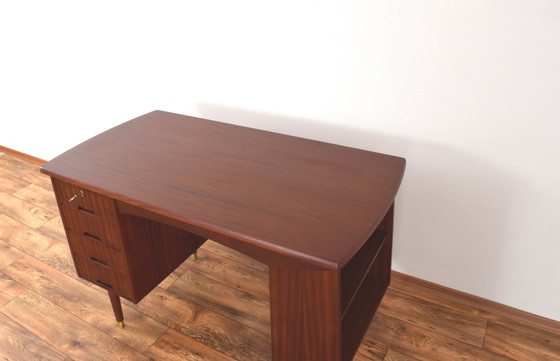 Image 1 of Mid-Century Norwegian Teak Desk Model 44 From Brødrene Jåtogs Møbelfabrikk, 1950S.